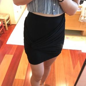 Lush bodycon wrap skirt